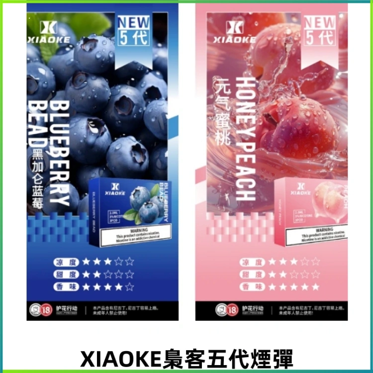 XIAOKE梟客五代煙彈 可替換式電子煙適配ILIA五代Relx六代